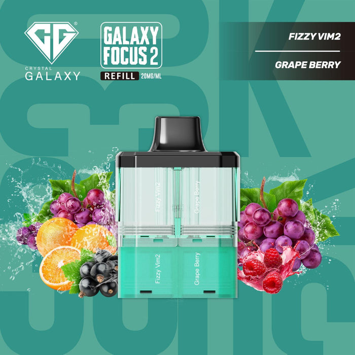 Crystal Galaxy Focus 2 30K Refill Pods - Prefilled & Ready to Use - Starting From £6.70