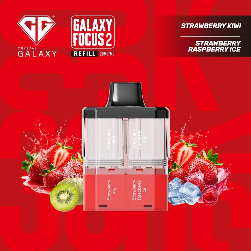 Crystal Galaxy Focus 2 30K Refill Pods - Prefilled & Ready to Use - Starting From £6.70