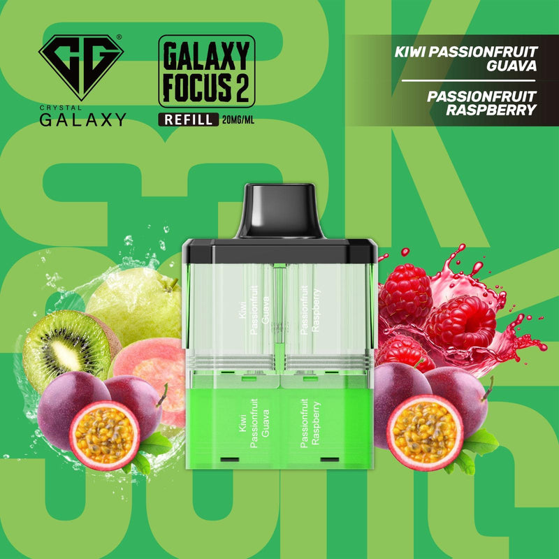 Crystal Galaxy Focus 2 30K Refill Pods - Prefilled & Ready to Use - Starting From £6.70