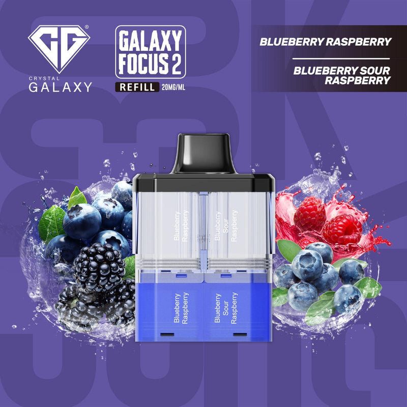 Crystal Galaxy Focus 2 30K Refill Pods - Prefilled & Ready to Use - Starting From £6.70