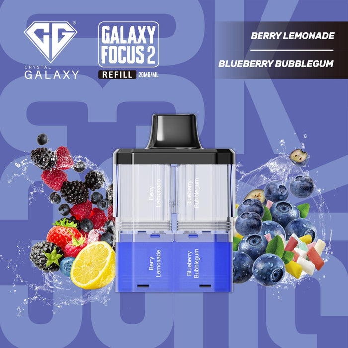 Crystal Galaxy Focus 2 30K Refill Pods - Prefilled & Ready to Use - Starting From £6.70