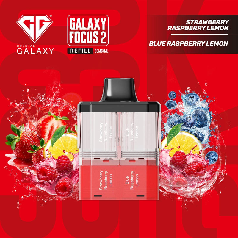 Crystal Galaxy Focus 2 30K Refill Pods - Prefilled & Ready to Use - Starting From £6.70