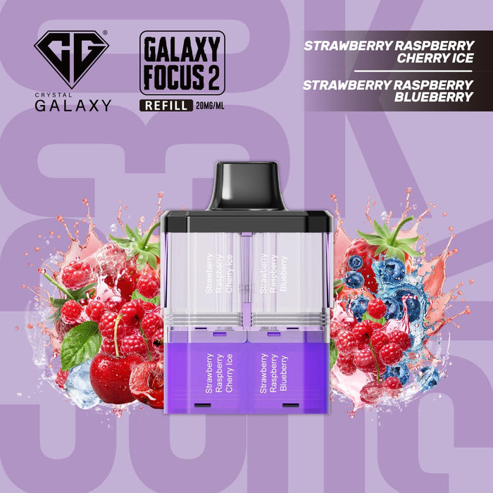Crystal Galaxy Focus 2 30K Refill Pods - Prefilled & Ready to Use - Starting From £6.70