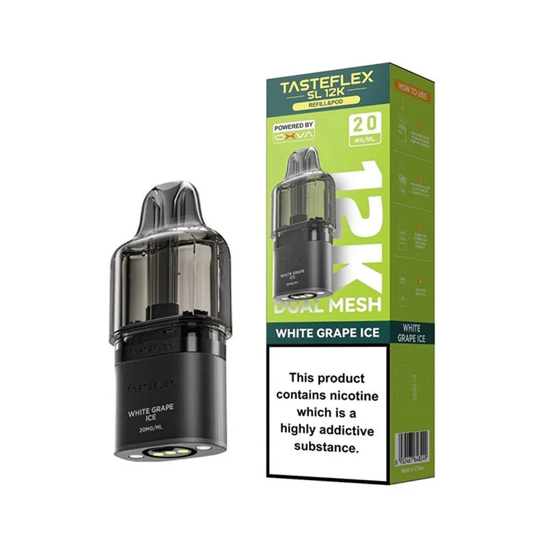 White grape ice Oxva Tasteflex SL 12K Pods