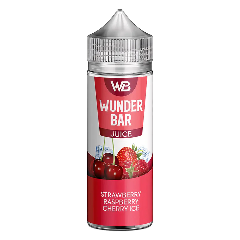 Wunder Bar Strawberry Raspberry Cherry Ice 100ml Shortfill E-Liquid