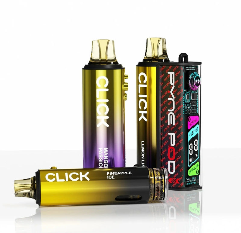 Yellow edition Pyne Pod Click 50K Prefilled Pod Kit