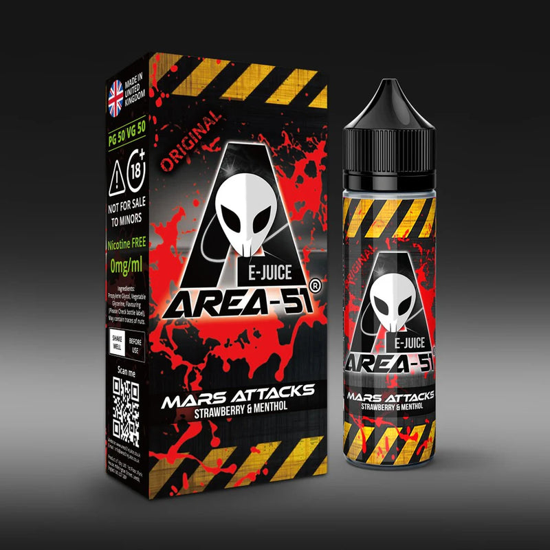 Area 51 Mars Attacks 50ml Shortfill E-Liquid