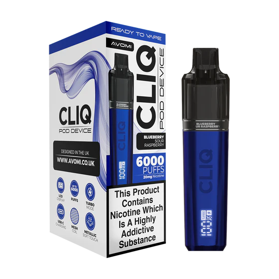 blueberry-sour-raspberry Avomi CLIQ Prefilled Pod Kit