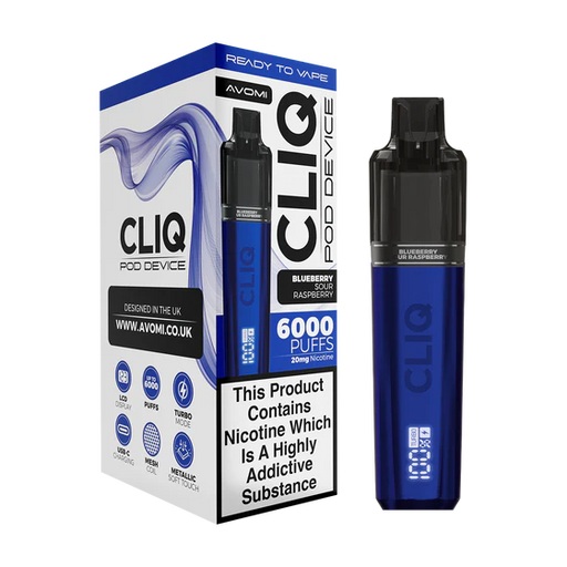 blueberry-sour-raspberry Avomi CLIQ Prefilled Pod Kit