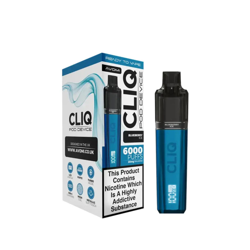 blueberry-ice Avomi CLIQ Prefilled Pod Kit