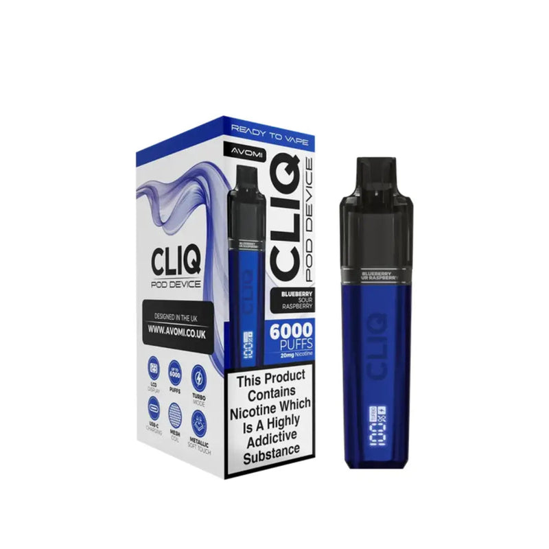 blueberry-sour-raspberry Avomi CLIQ Prefilled Pod Kit