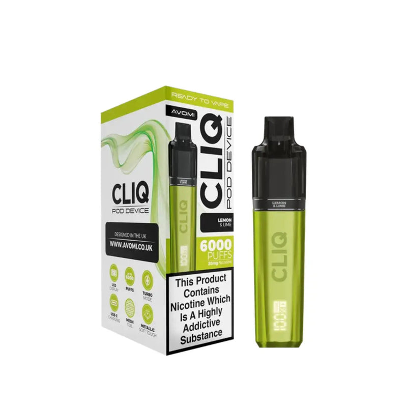 lemon-lime Avomi CLIQ Prefilled Pod Kit