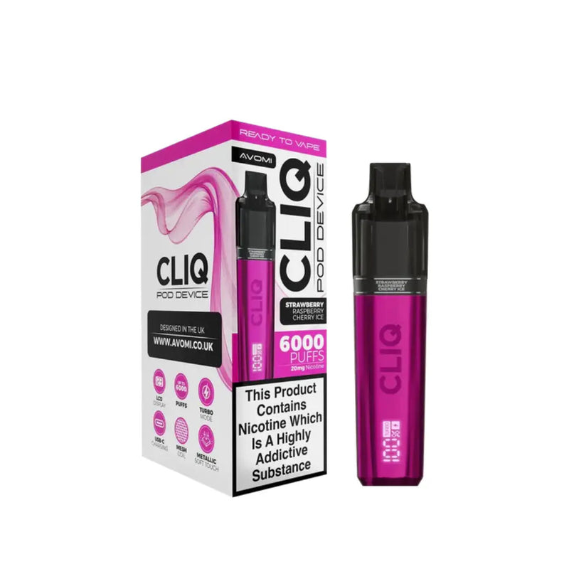 strawberry-raspberry-cherry-ice Avomi CLIQ Prefilled Pod Kit
