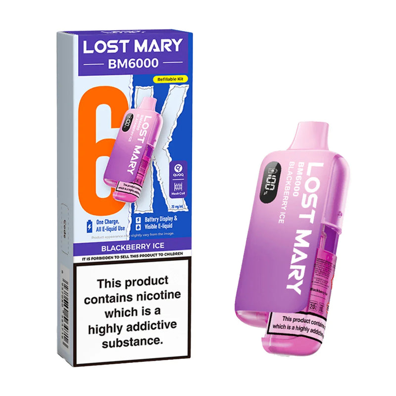 Blackberry ice Lost Mary BM6000 Prefilled Pod Kit