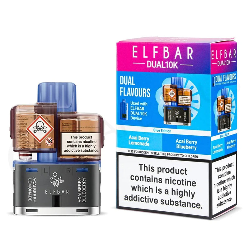 Blue edition Elf Bar Dual 10K Refill/Replacement Pod