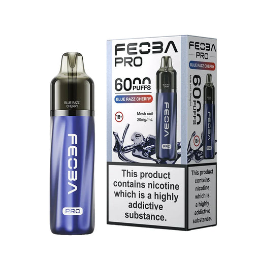Blue Razz cherry Feoba Bar Pro 6000 Prefilled Pod Kit