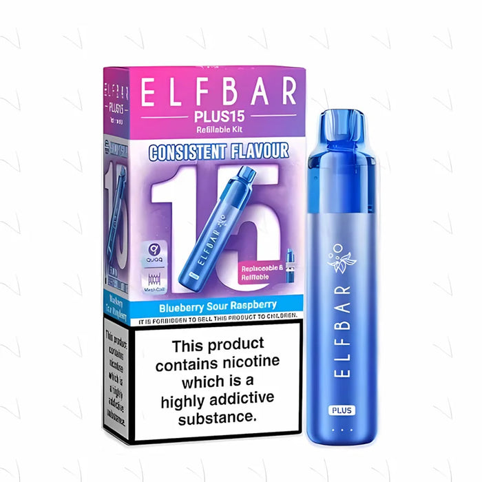 Blueberry sour raspberry Elf Bar Plus 15 Prefilled Pod Kit