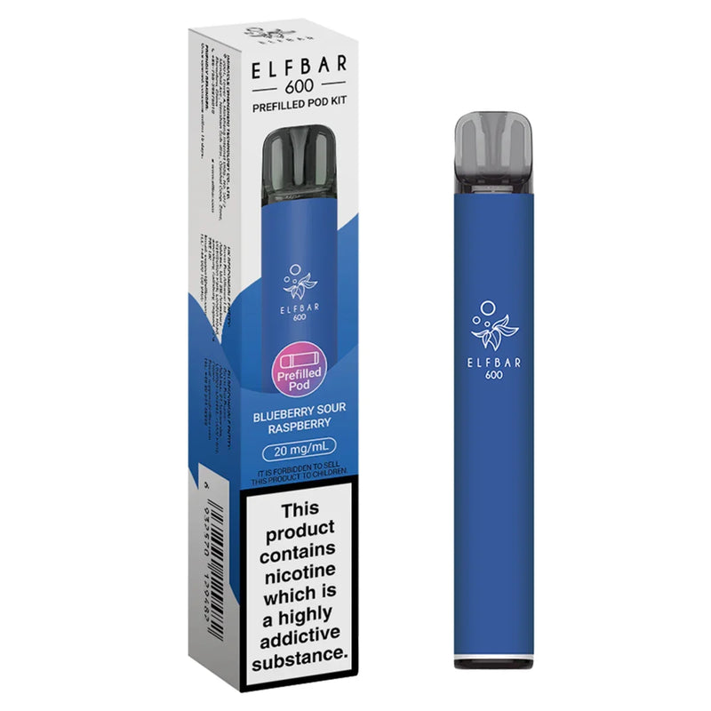 Bluberry sour raspberry Elf Bar 600 Prefilled Pod Kit