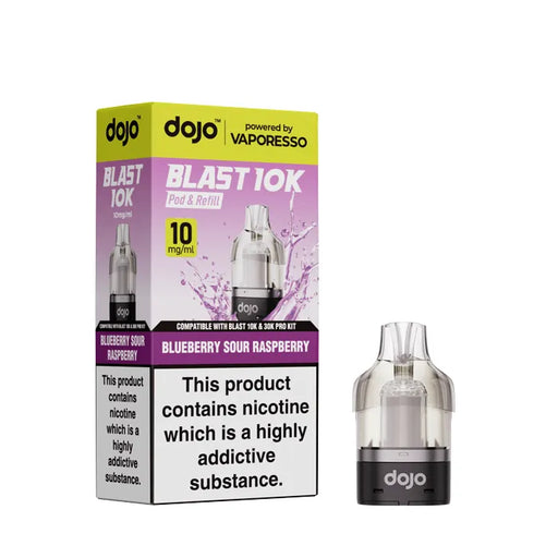 Blue Sour Raspberry Vaporesso Dojo Blast 10k Refill Pod - 10mg