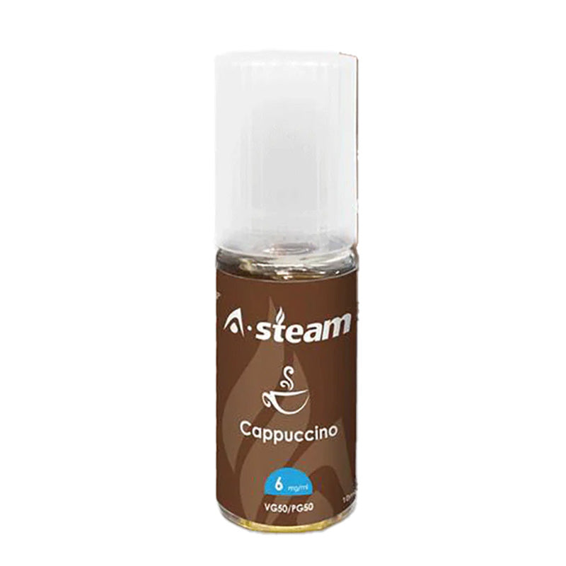 Cappucino A Steam 10ml 50/50 Nic Salt Vape Juice - Vape Sites