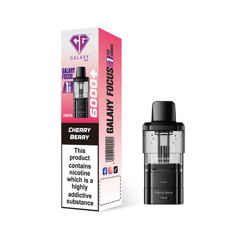 Cherry Berry Crystal Galaxy Focus 6K Prefilled Pods