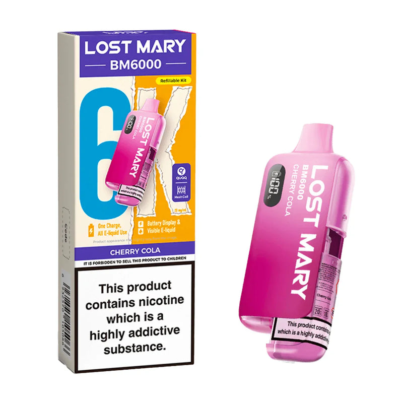Cherry cola Lost Mary BM6000 Prefilled Pod Kit