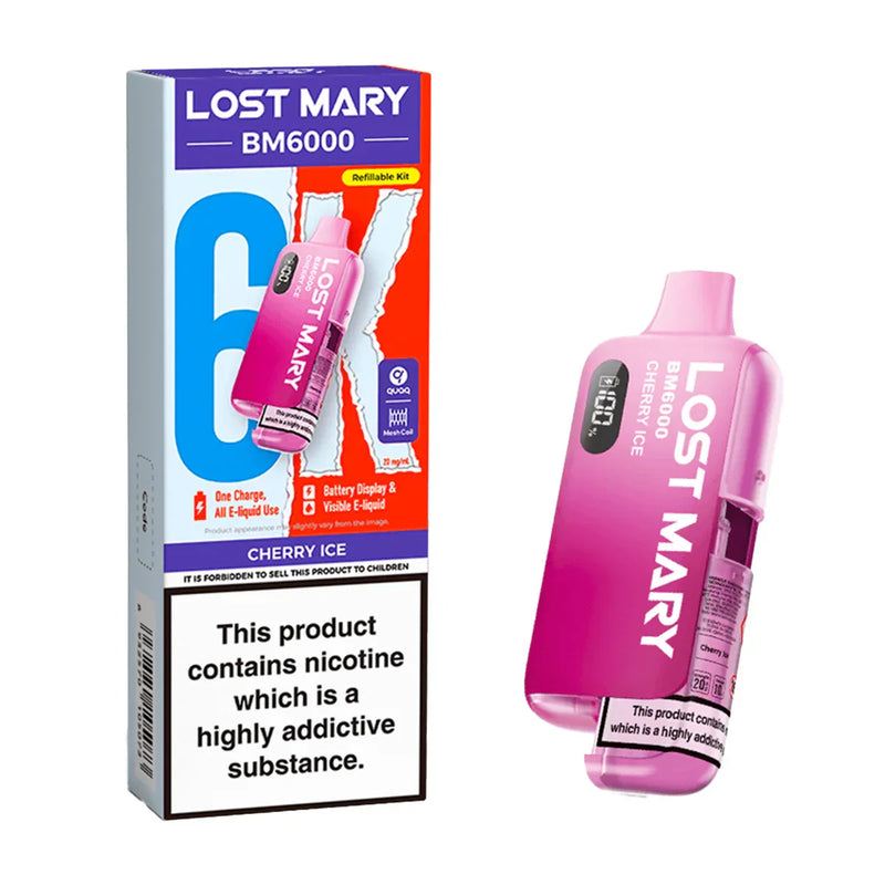 Cherry ice Lost Mary BM6000 Prefilled Pod Kit