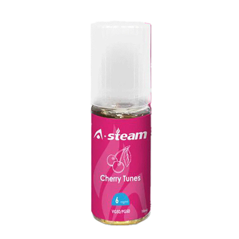 Cherry tunes A Steam 10ml 50/50 Nic Salt Vape Juice - Vape Sites