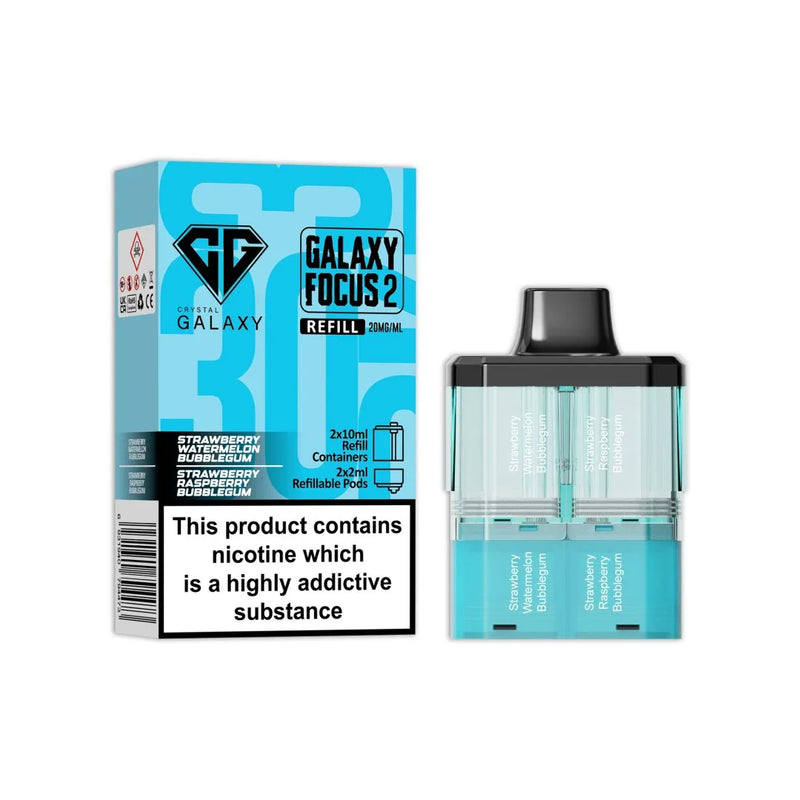 Crystal Galaxy Focus 2 30K Refill Pods - Prefilled & Ready to Use - Starting From £6.70