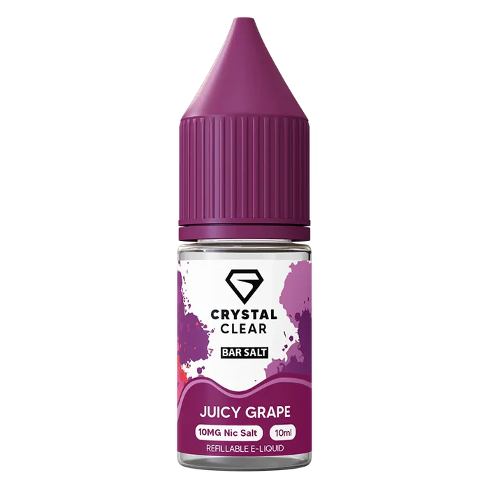 Crystal Clear Juicy Grape Nic Salt Vape juice 10ml