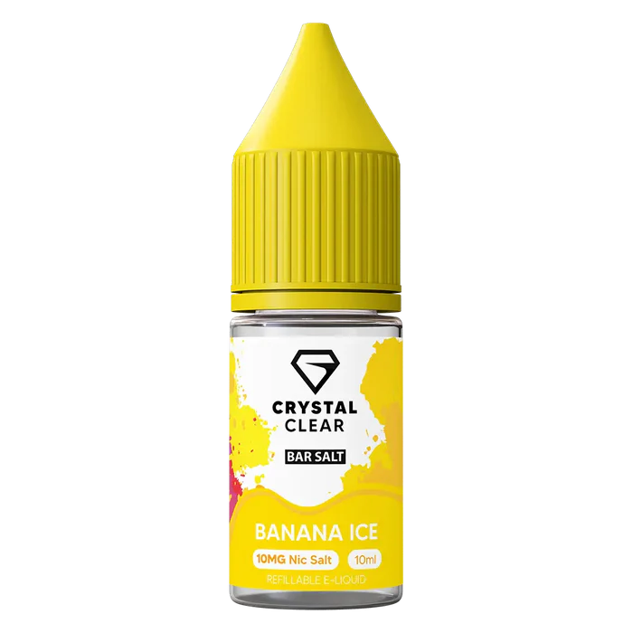 Crystal Clear Banana Ice Nic Salt Vape juice 10ml