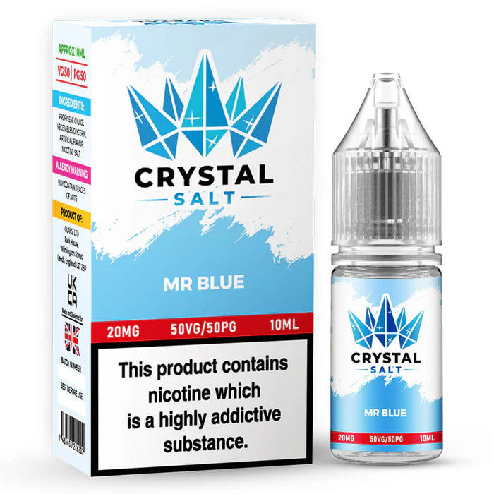 Crystal Salt Mr Blue Nic Salt Vape Juice 10ml