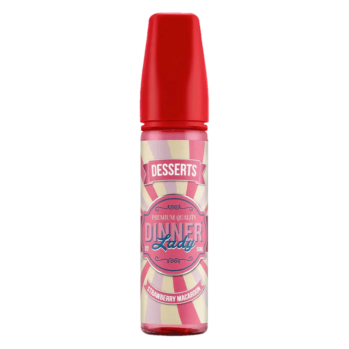 Dinner Lady Strawberry Macaroon Vape Juice 50ml