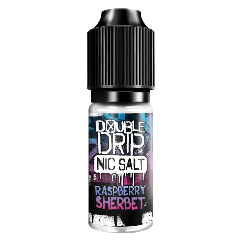 Double Drip E-Liquid Raspberry Sherbet Nic Salts 10ml