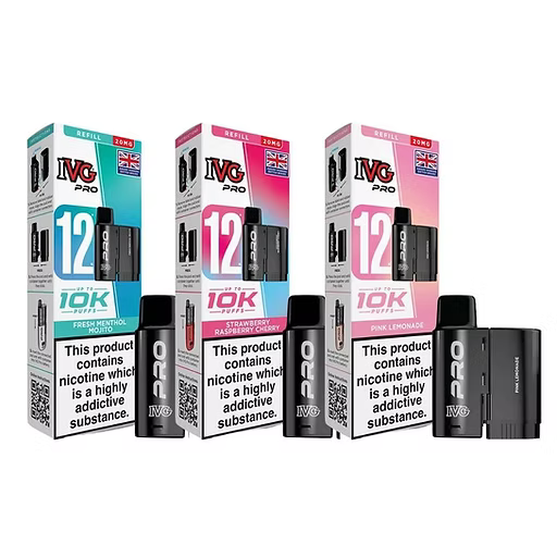 IVG PRO 12, 10k puffs refill/Replacement pods