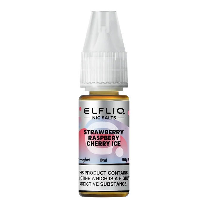 Elf Bar ElfLiq Strawberry Raspberry Cherry Ice Nic Salt Vape Juice