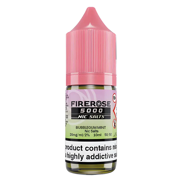 Bubblegum Mint Elux Firerose 5000 Nic Salt Vape Juice