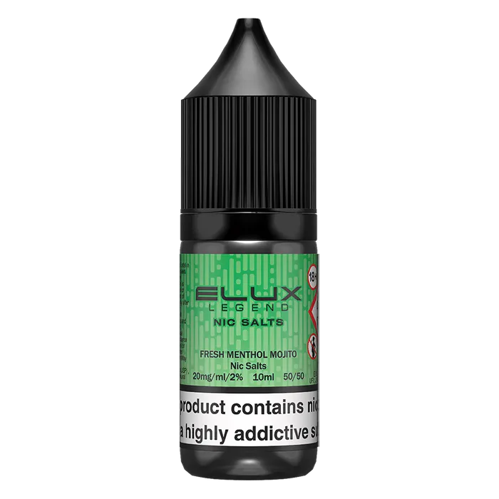 Fresh Menthol Mojito Elux Legend Nic Salt Vape Juice