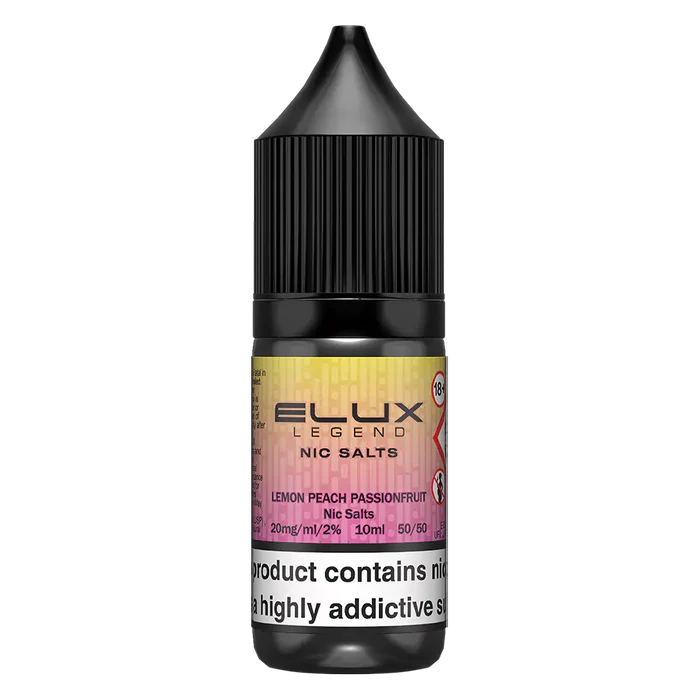 Lemon Peach Passionfruit Elux Legend Nic Salt Vape Juice