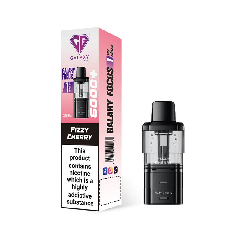 Fizzy Cherry Crystal Galaxy Focus 6K Prefilled Pods