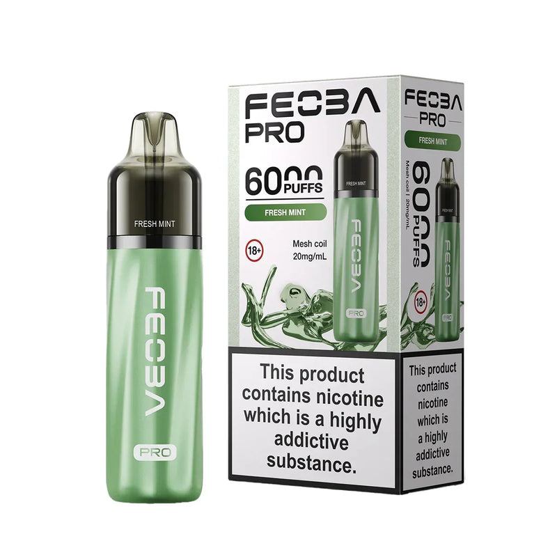 Fresh Mint Feoba Bar Pro 6000 Prefilled Pod Kit