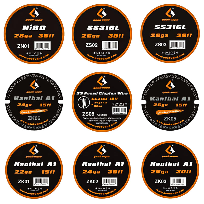 Geek Vape Coils & Wires Collection - Pack of 2