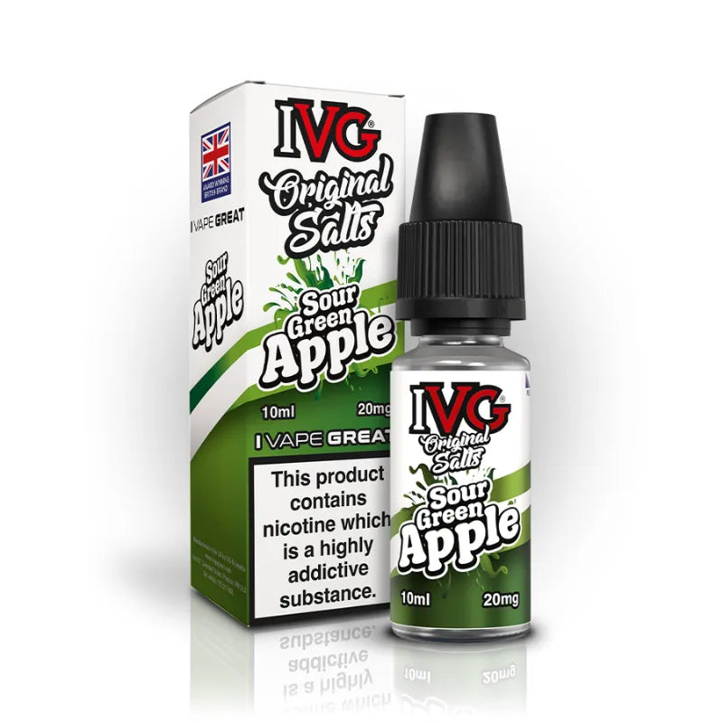 Sour Green Apple IVG Original Salt Nic Salt