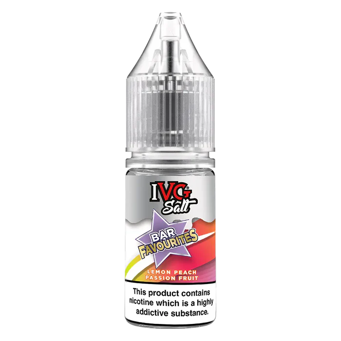 IVG Bar Favourites Lemon Peach Passion Fruit Nic Salt E-Liquid