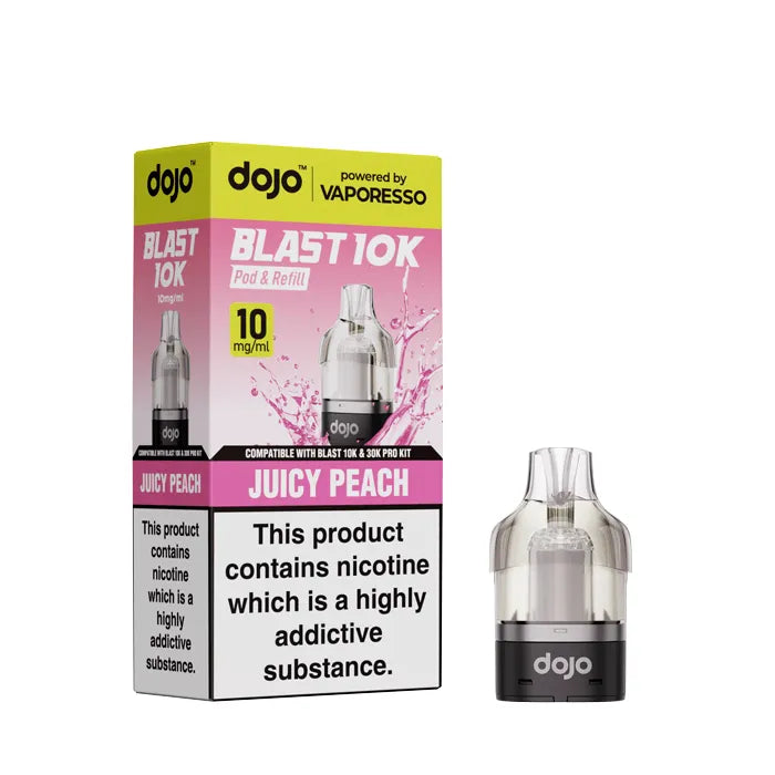 Juicy Peach Vaporesso Dojo Blast 10k Refill Pod - 10mg