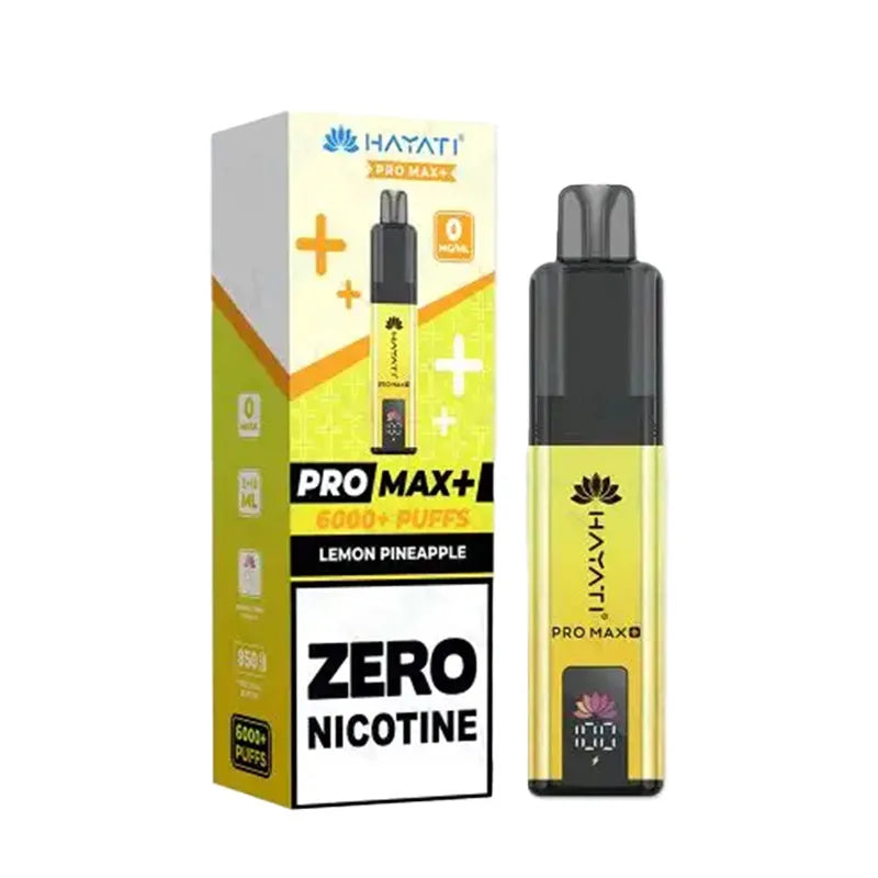 Lemon Pineapple Hayati Pro Max Plus 6000 Zero Nicotine Pod Kit