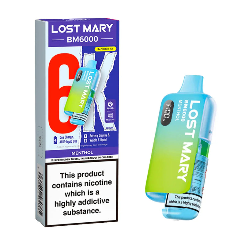 Menthol Lost Mary BM6000 Prefilled Pod Kit
