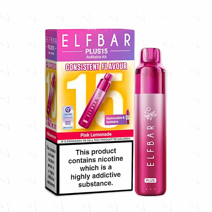 Pink lemonade Elf Bar Plus 15 Prefilled Pod Kit