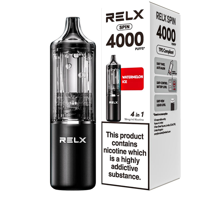 RELX Spin 4000 4 in 1 Rechargeable Vape Kit