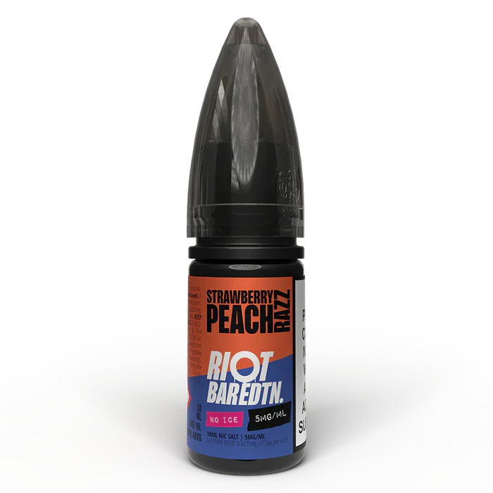 Riot Squad Bar Edtn Strawberry Peach Razz No Ice Nic Salt E-Liquid